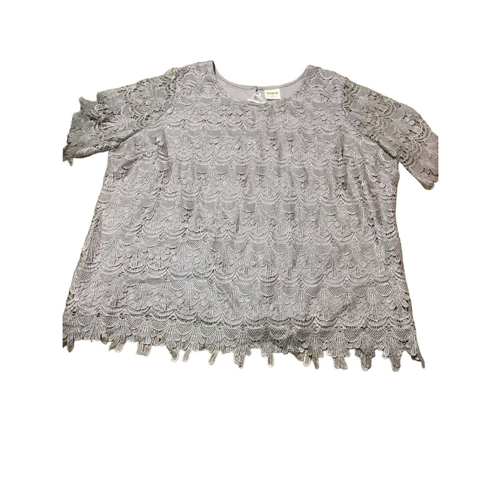 Bedford Fair Lace Dress Top Size 3X New!